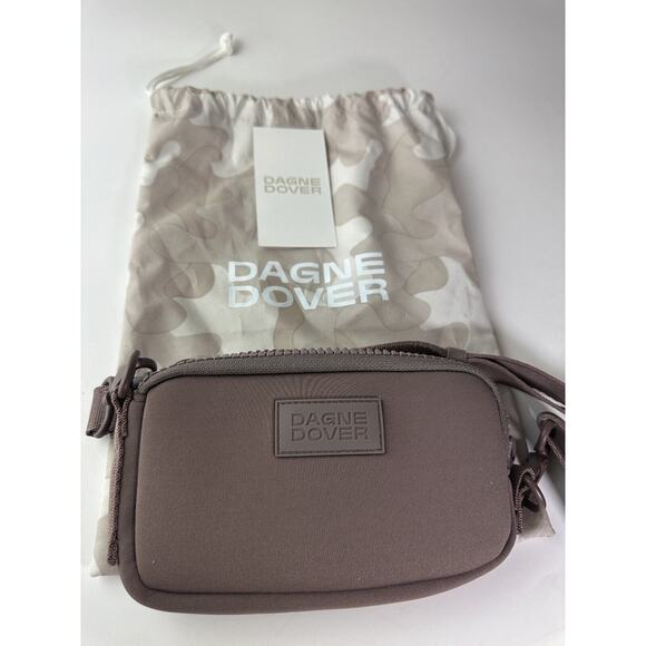 Dagne Dover Mara Neoprene Phone Sling Bag Dune Mauve Dust Bag Crossbody Shoulder - Picture 6 of 9